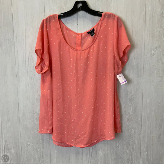 Top Short Sleeve By Torrid In Pink, Size: 1x