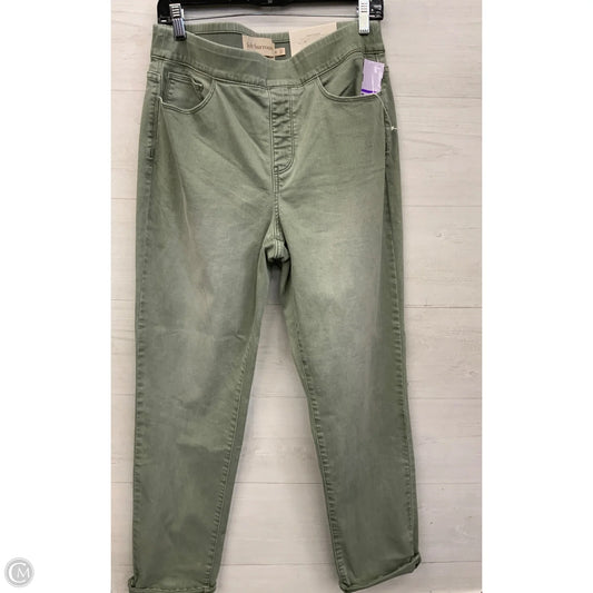 Jeans Straight By Soft Surroundings In Green Denim, Size: 10