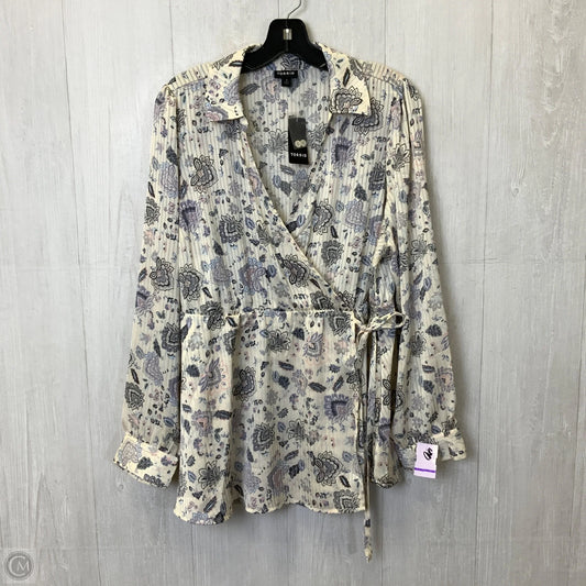 Top Long Sleeve By Torrid In Cream, Size: 1x