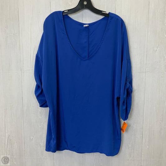 Top Short Sleeve By Old Navy In Blue, Size: Xxl