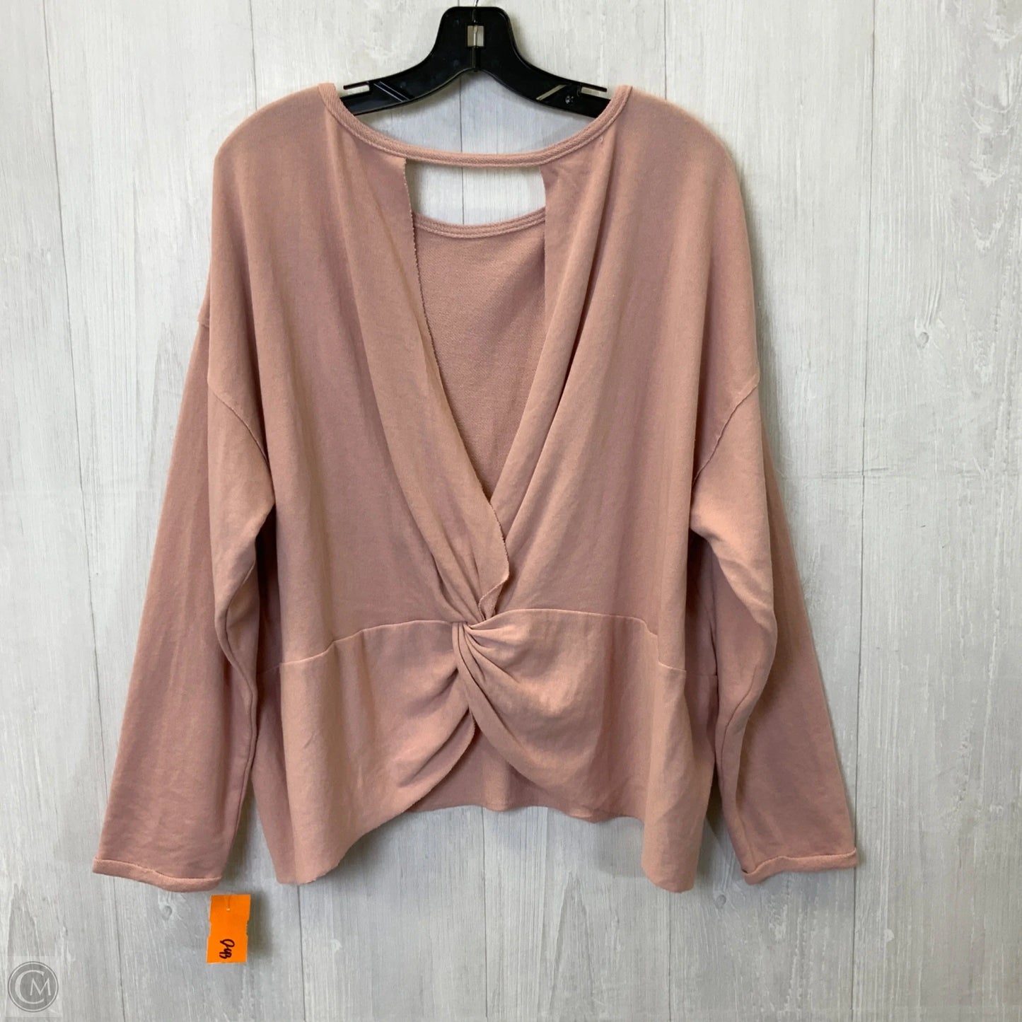 Athletic Top Long Sleeve Crewneck By Maurices In Mauve, Size: 1x