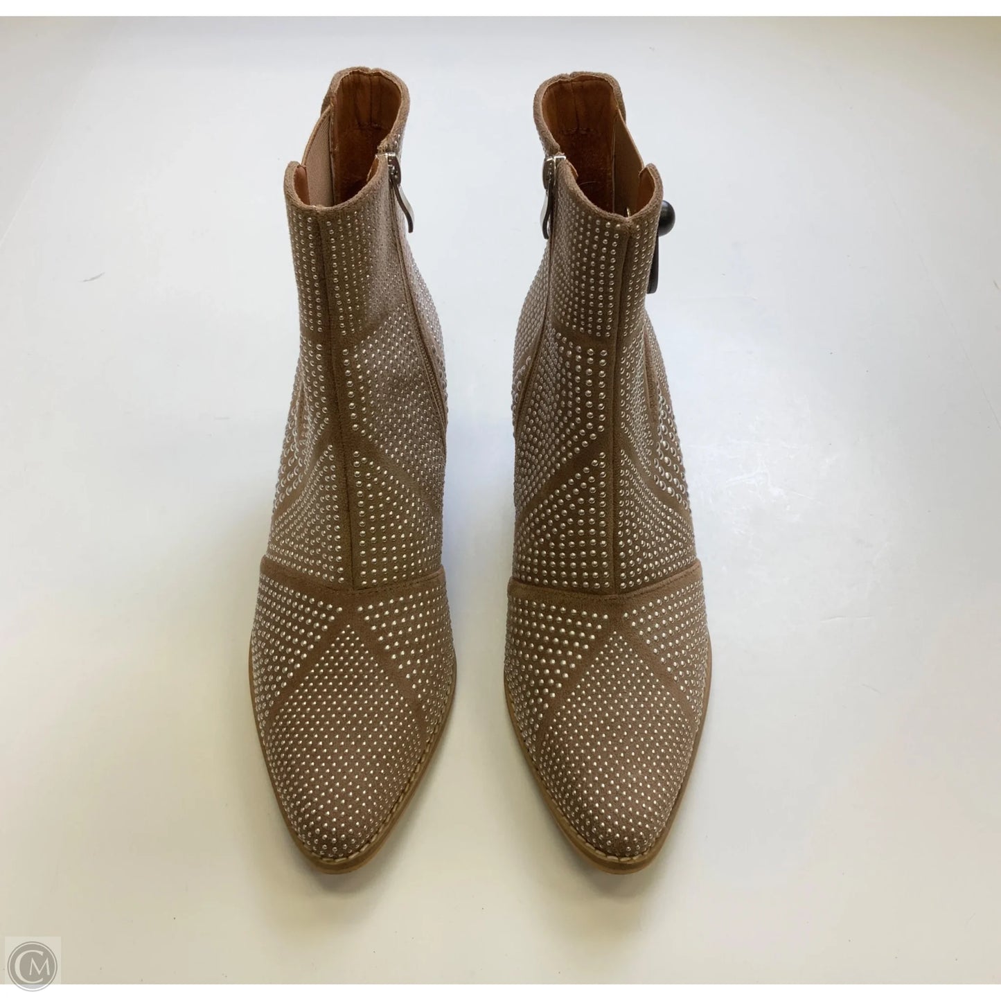 Boots Mid-calf Heels By CCOCCI In Tan, Size: 10