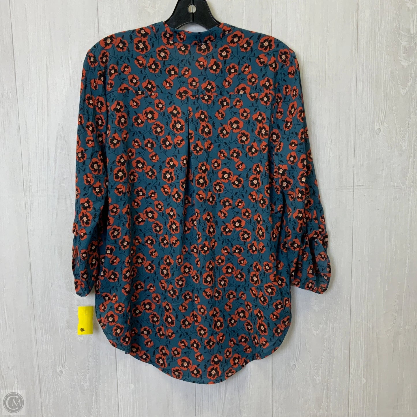 Top 3/4 Sleeve By Lush In Floral Print, Size: M