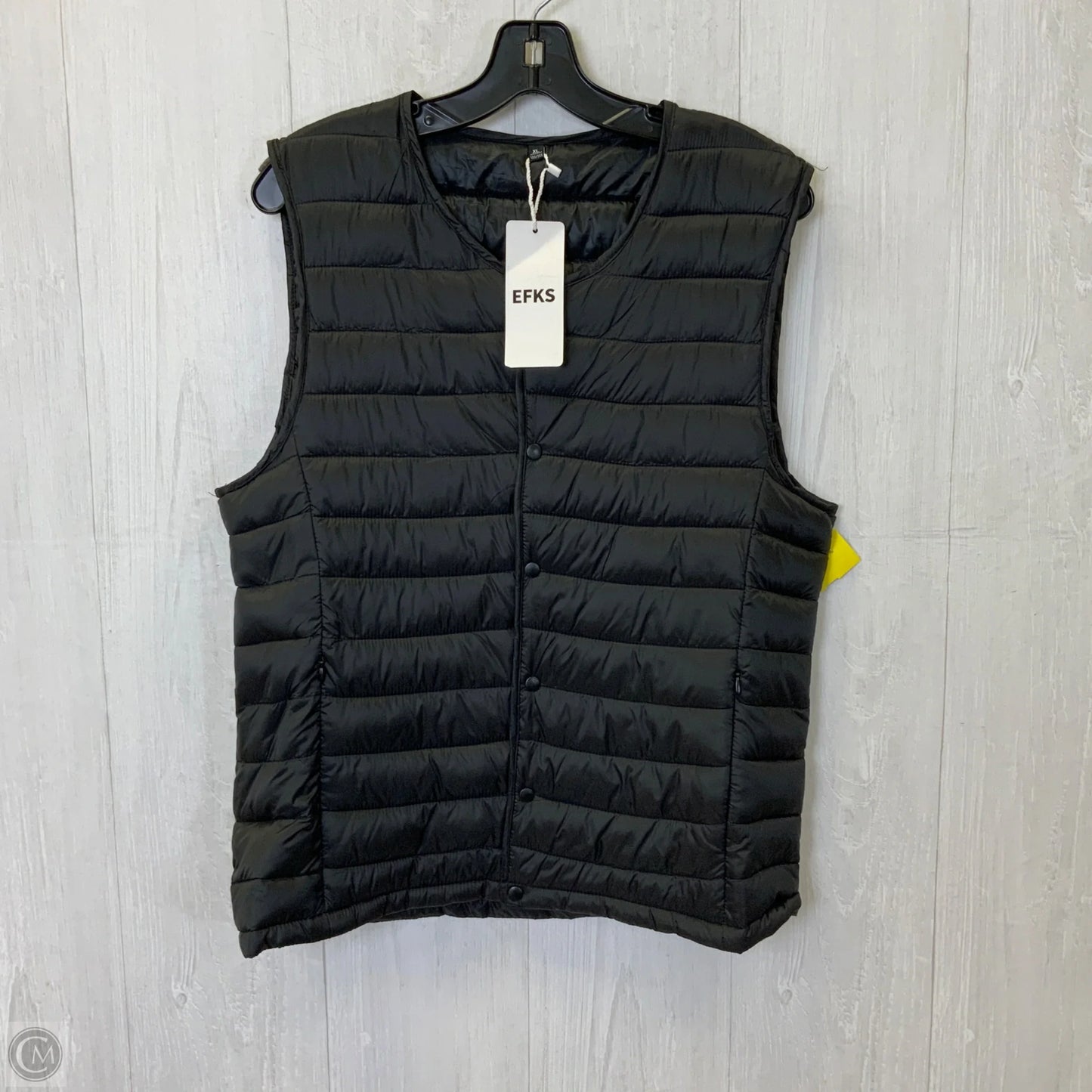 Vest Puffer & Quilted By Clothes Mentor In Black, Size: Xl