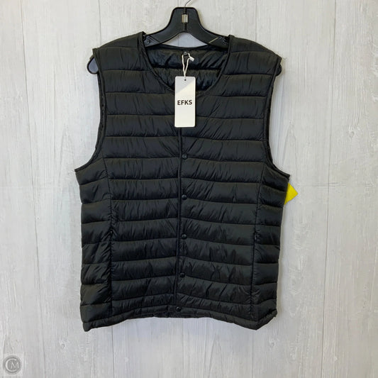 Vest Puffer & Quilted By Clothes Mentor In Black, Size: Xl