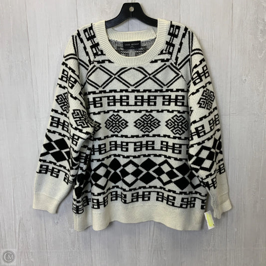 Sweater By Lane Bryant In Black & White, Size: 4x