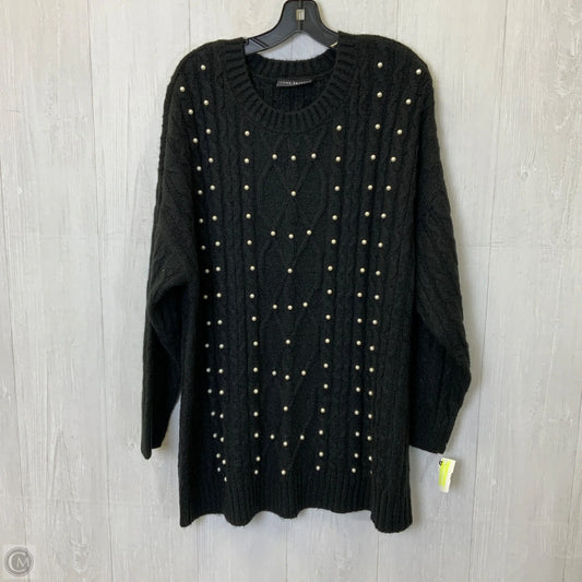 Sweater By Lane Bryant In Black & Cream, Size: 3x