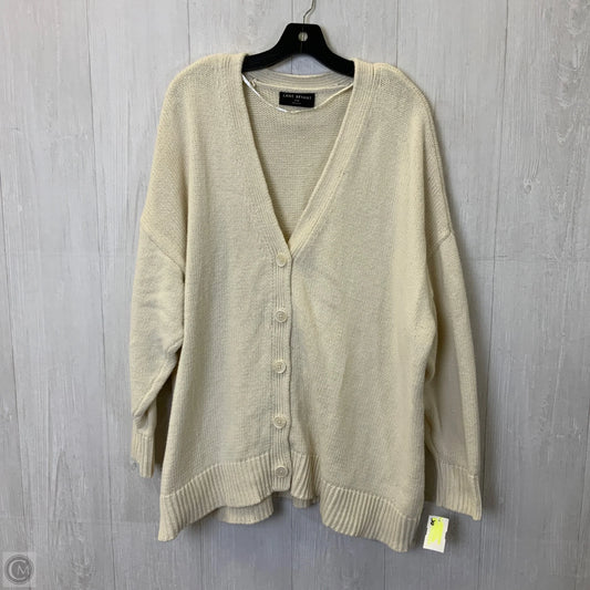 Sweater Cardigan By Lane Bryant In Cream, Size: 4x