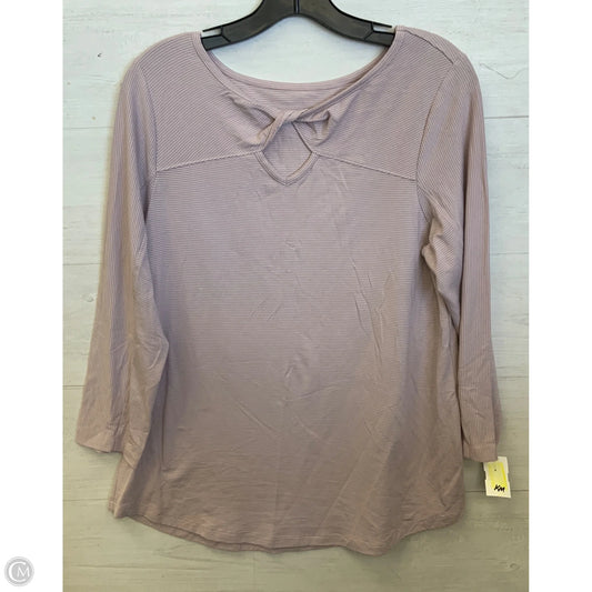 Top Long Sleeve By Soft Surroundings In Striped Pattern, Size: M