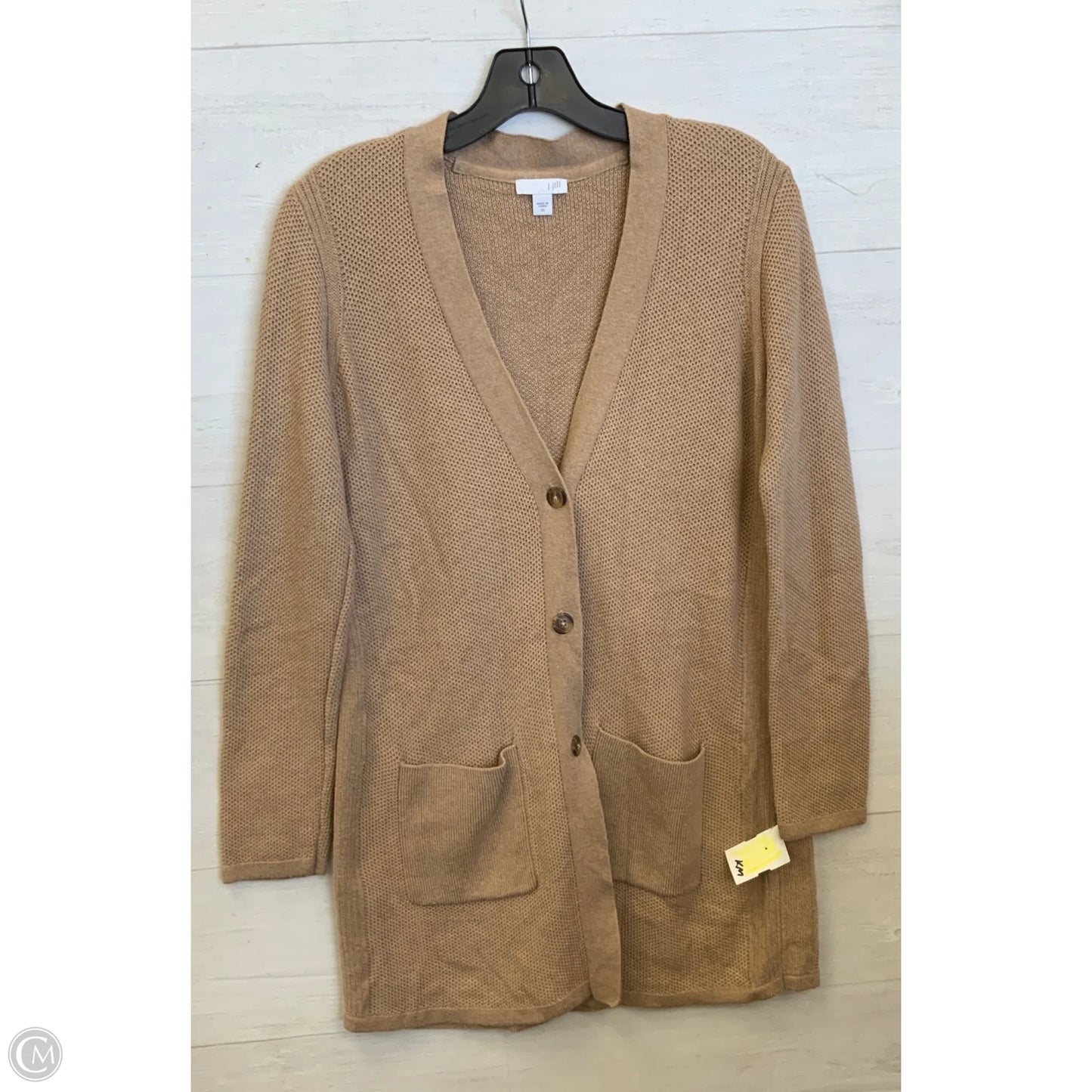 Sweater Cardigan By J. Jill In Tan, Size: Xs