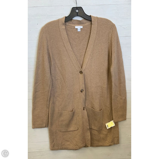 Sweater Cardigan By J. Jill In Tan, Size: Xs