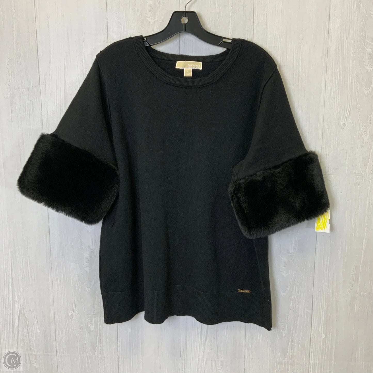 Sweater Short Sleeve By Michael By Michael Kors In Black, Size: Xl