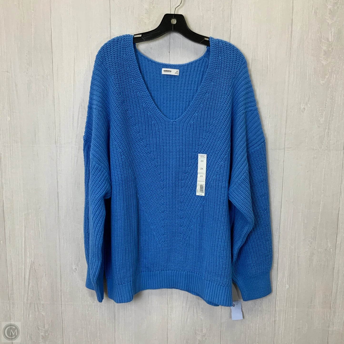 Sweater By Sonoma In Blue, Size: 2x