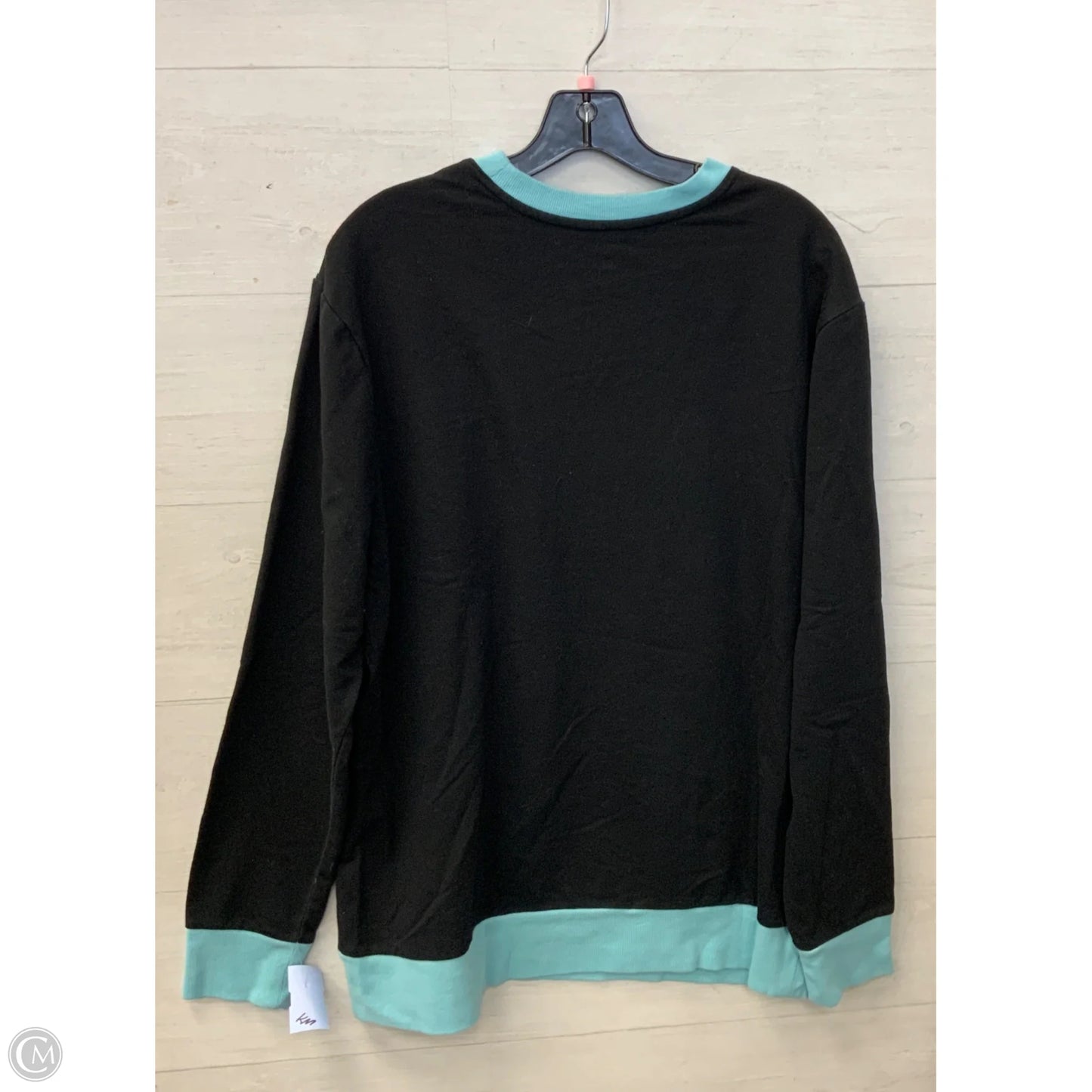 Sweatshirt Crewneck By Disney In Black & Blue, Size: L