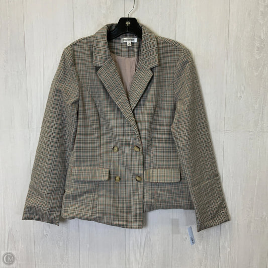 Blazer By Clothes Mentor In Plaid Pattern, Size: M