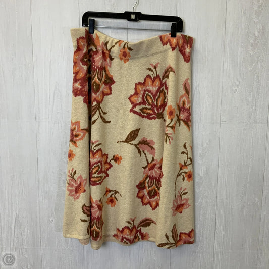 Skirt Maxi By Lc Lauren Conrad In Floral Print, Size: 1x