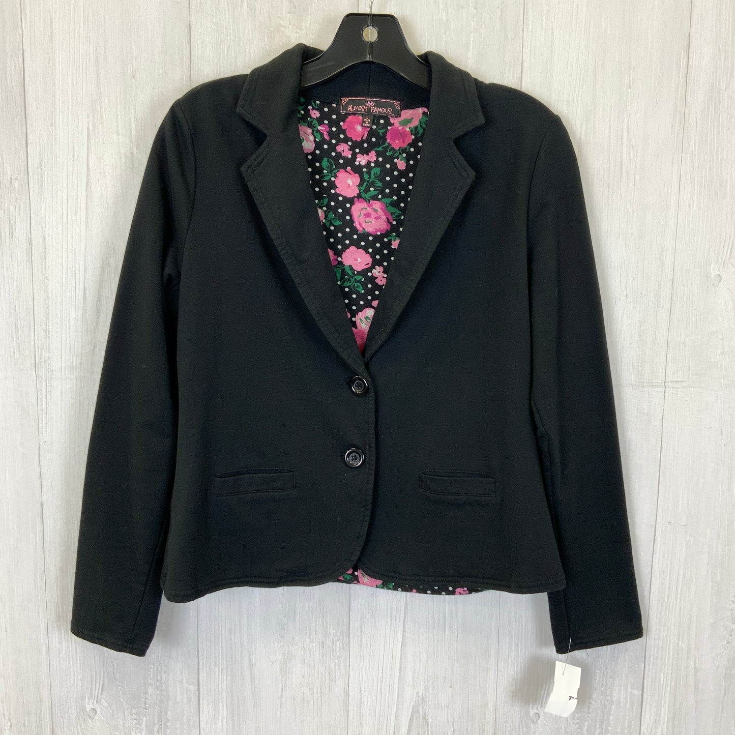 Blazer By Almost Famous In Black, Size: L
