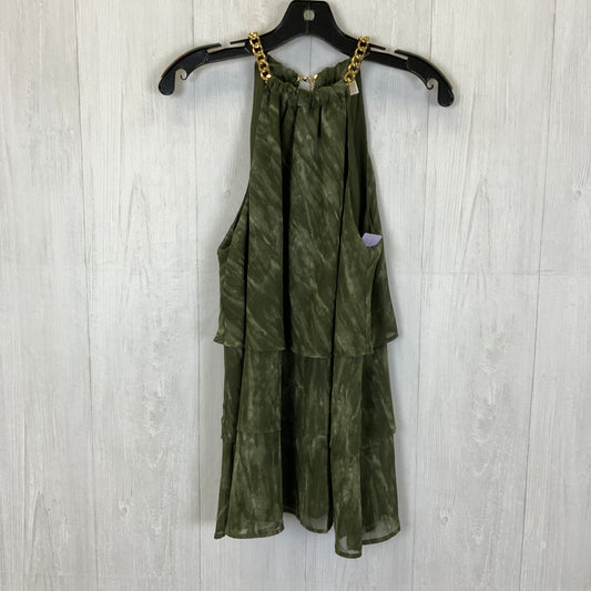 Green Top Sleeveless Michael By Michael Kors, Size L