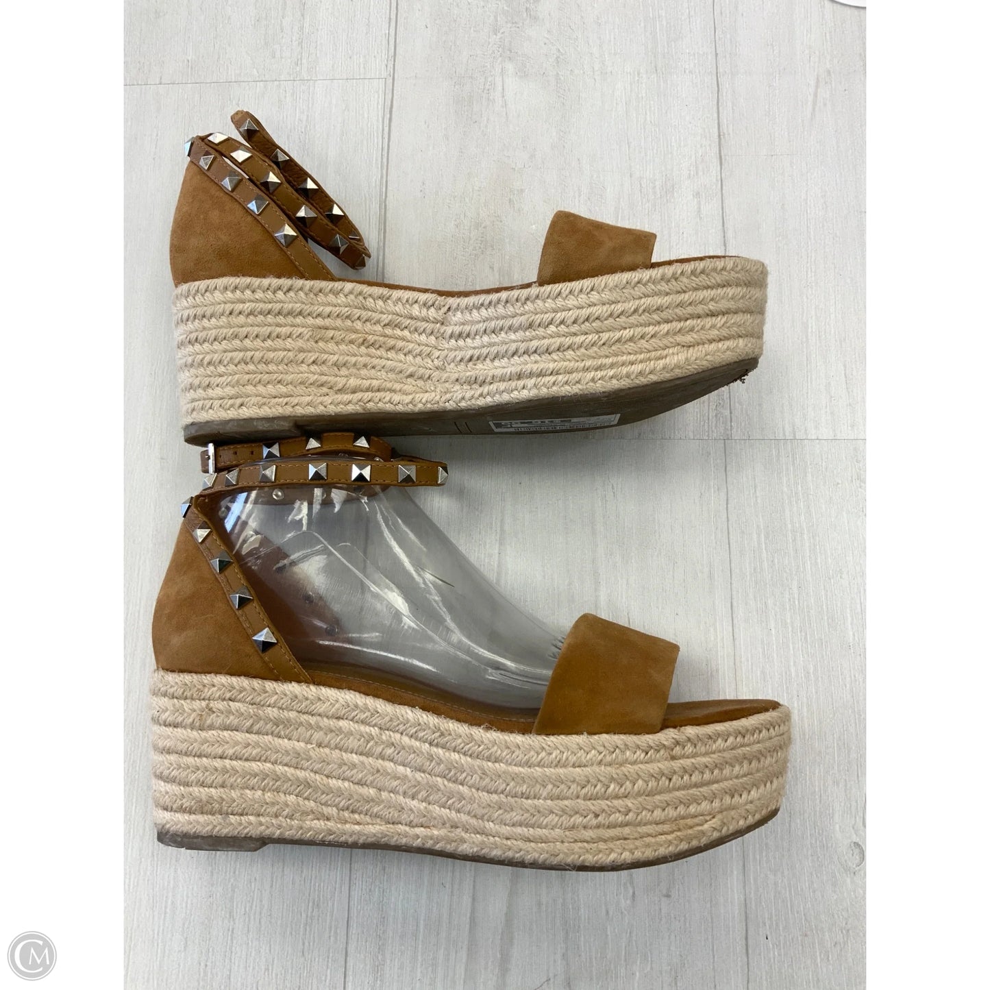 Shoes Heels Platform By Marc Fisher In Brown, Size: 8.5