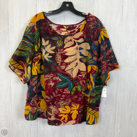 Top Short Sleeve By Clothes Mentor In Multi-colored, Size: Xxxl