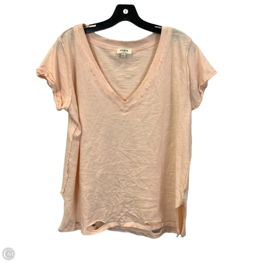 Top Short Sleeve By Umgee In Peach, Size: L