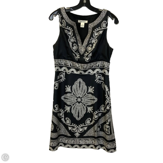 Dress Casual Midi By White House Black Market In Black & White, Size: S