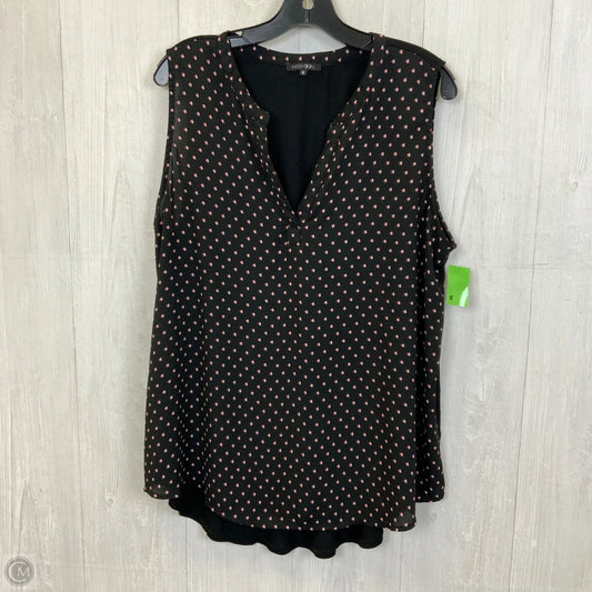 Top Sleeveless By Papermoon In Black, Size: 1x