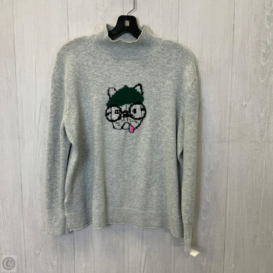 Top Long Sleeve By Loft In Grey, Size: L