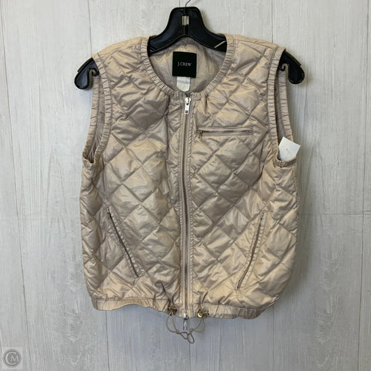 Vest Puffer & Quilted By J. Crew In Taupe, Size: Xs