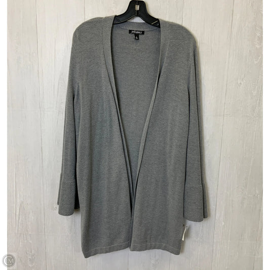Cardigan By Roz And Ali In Grey, Size: Xl