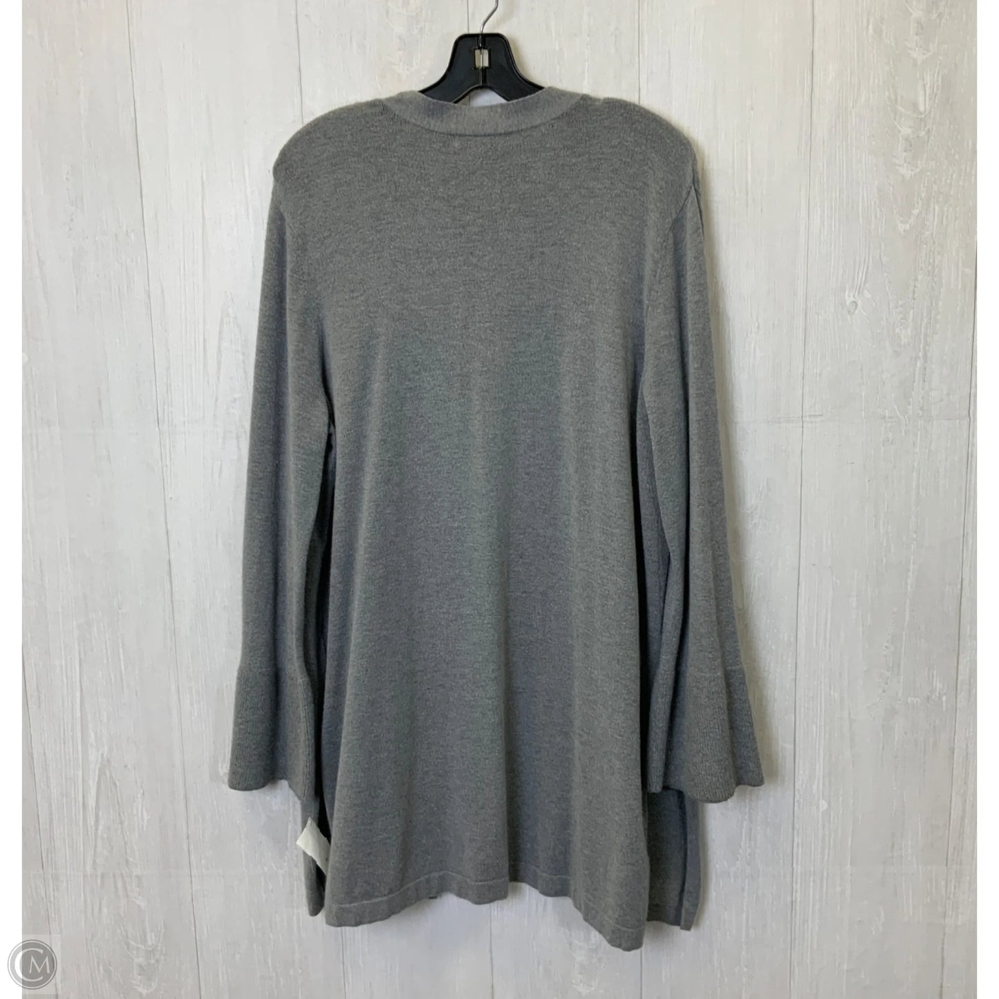 Cardigan By Roz And Ali In Grey, Size: Xl