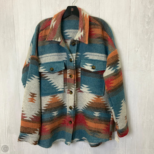 Jacket Fleece By Ee Some In Teal, Size: L
