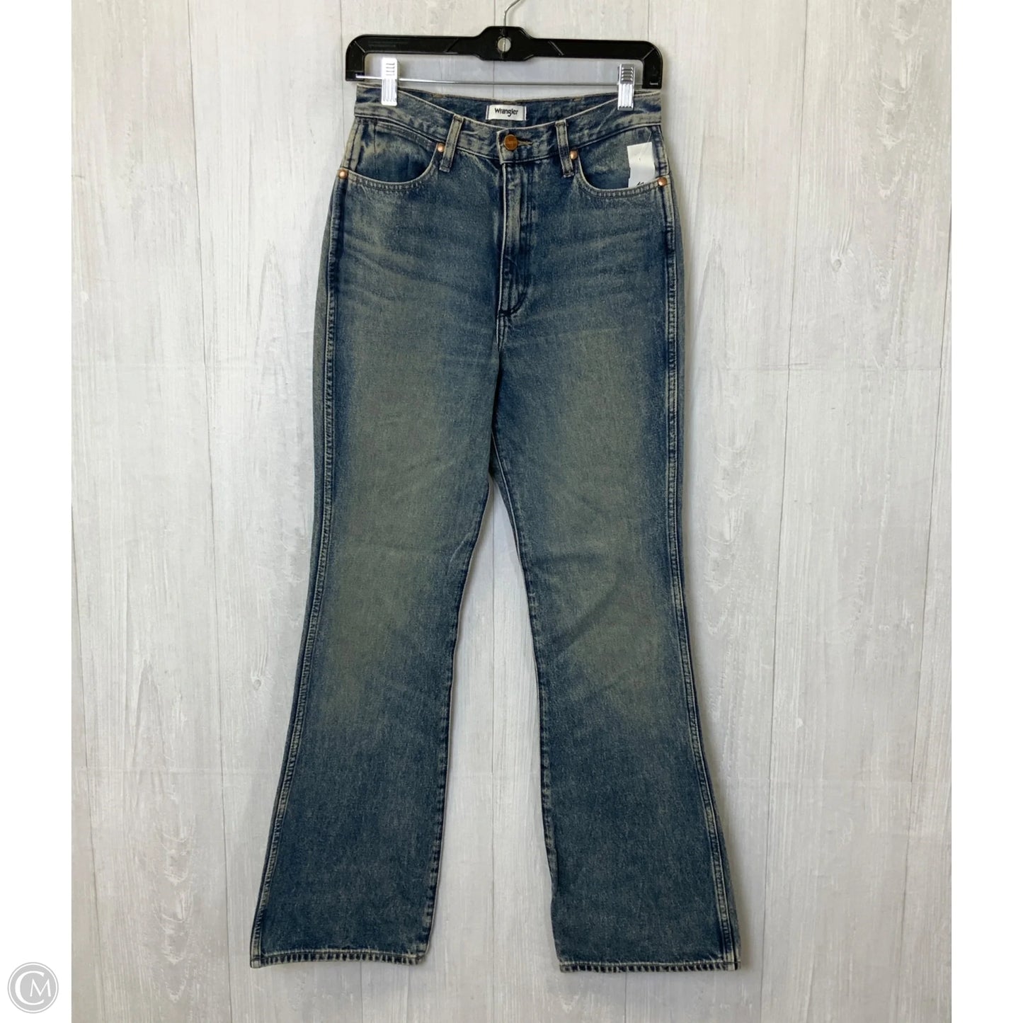 Jeans Boot Cut By Wrangler In Blue Denim, Size: 4