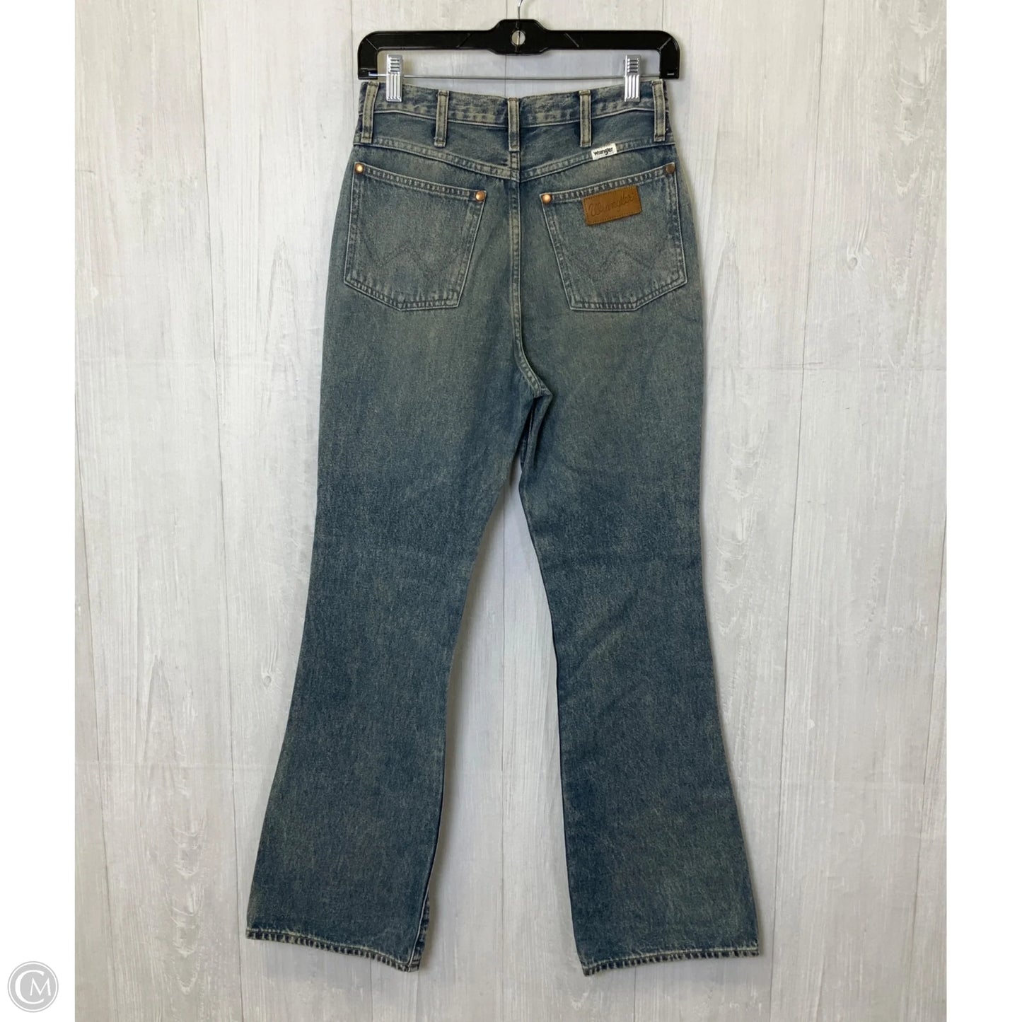 Jeans Boot Cut By Wrangler In Blue Denim, Size: 4