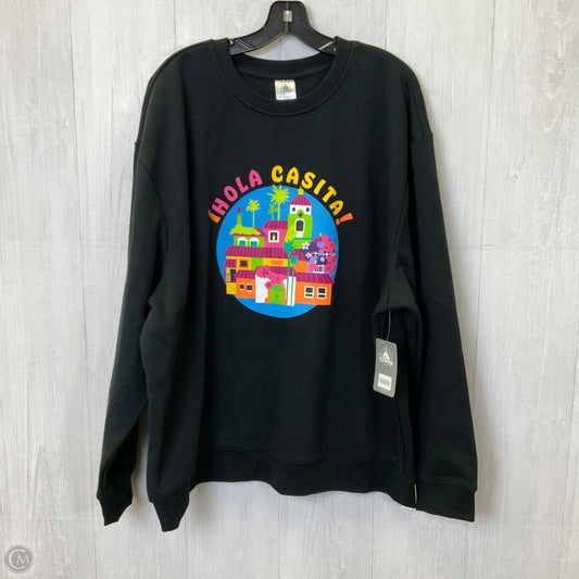 Sweatshirt Collar By Disney Store In Black, Size: 2x