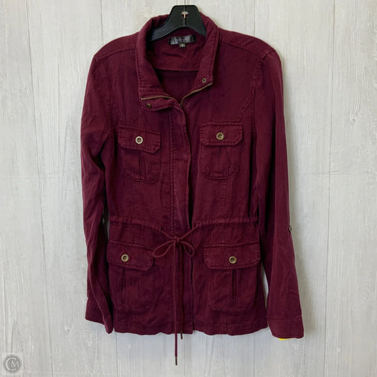 Jacket Utility By Black Label In Maroon, Size: M