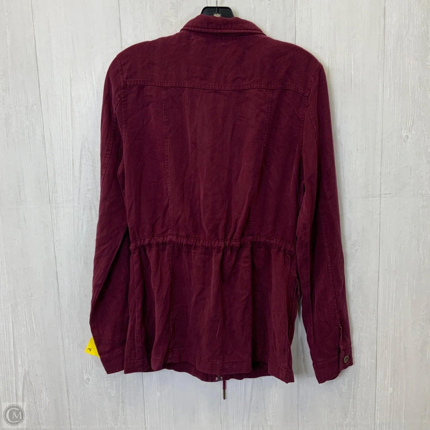Jacket Utility By Black Label In Maroon, Size: M