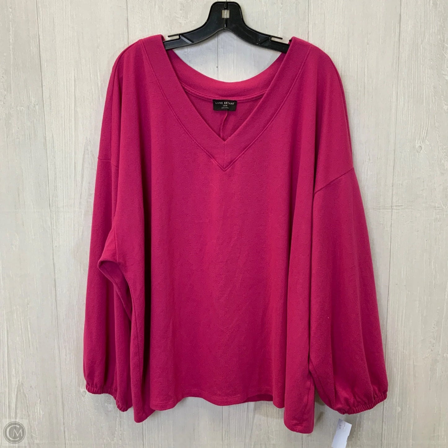 Top Long Sleeve By Lane Bryant In Pink, Size: 4x