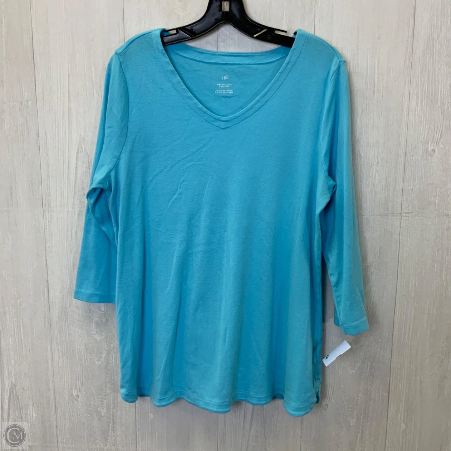 Top Long Sleeve By J. Jill In Blue, Size: L