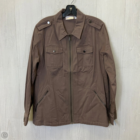 Jacket Utility By Belle By Kim Gravel In Brown, Size: L