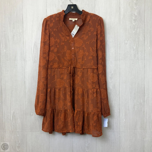 Dress Casual Short By Francesca's In Brown, Size: S