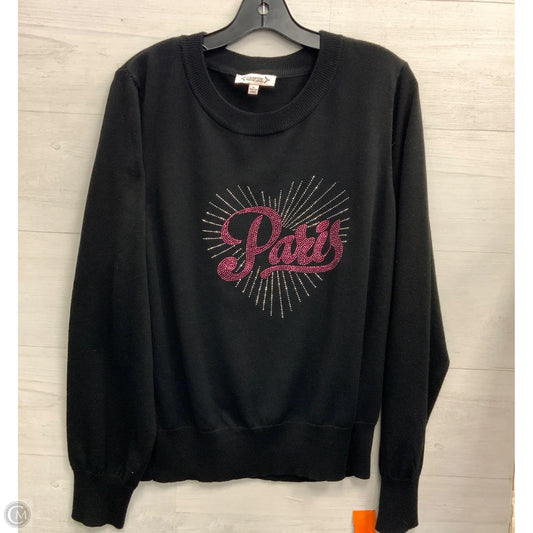 Top Long Sleeve By Nanette By Nanette Lepore In Black, Size: Xl