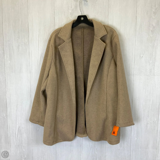 Blazer By Clothes Mentor In Brown, Size: 3x