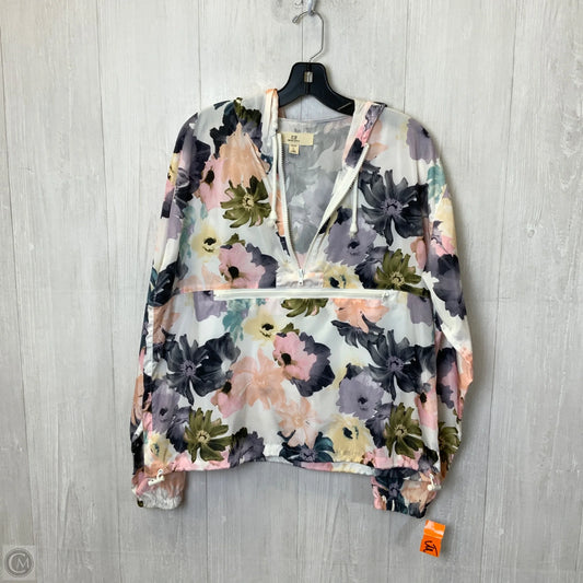 Jacket Windbreaker By Thread And Supply In White, Size: M