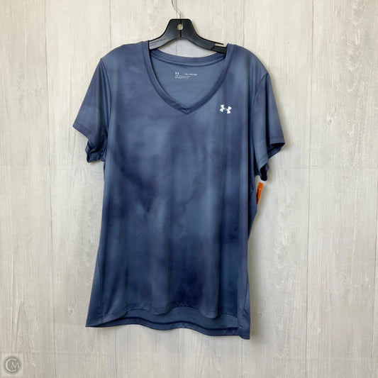 Top Short Sleeve By Under Armour In Blue, Size: 2x