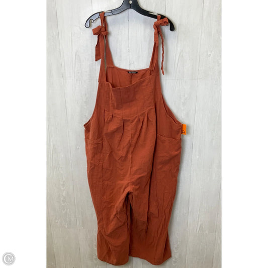 Jumpsuit By Bloomchic In Orange, Size: 3x