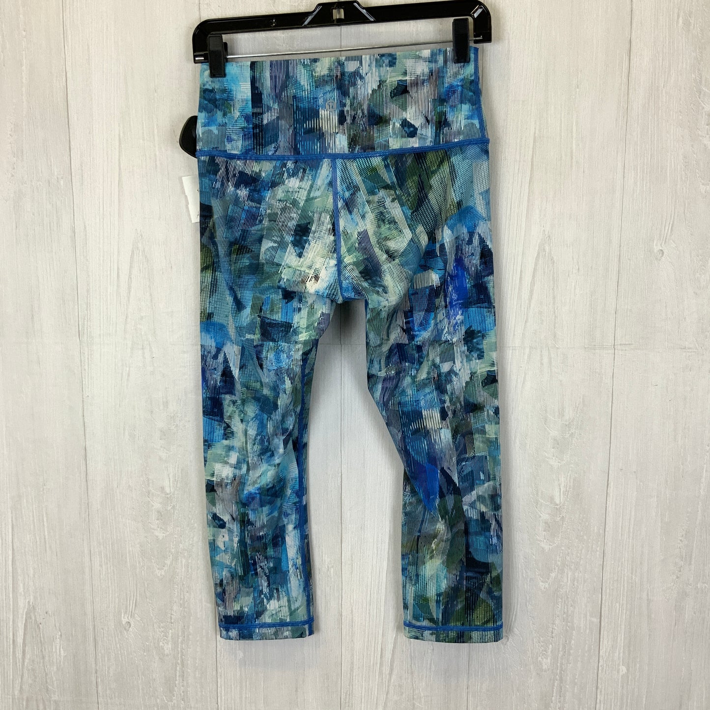 Athletic Leggings By Lululemon In Blue & Green, Size: 8