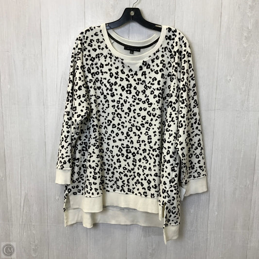 Sweater By Jane And Delancey In Black & Cream, Size: 1x