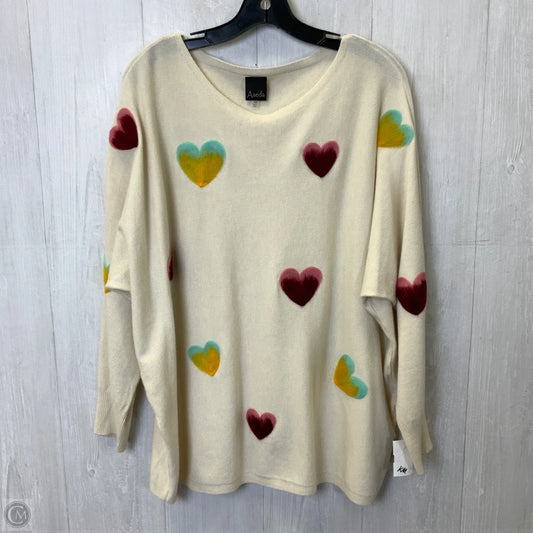 Sweater By Clothes Mentor In Cream, Size: 1x