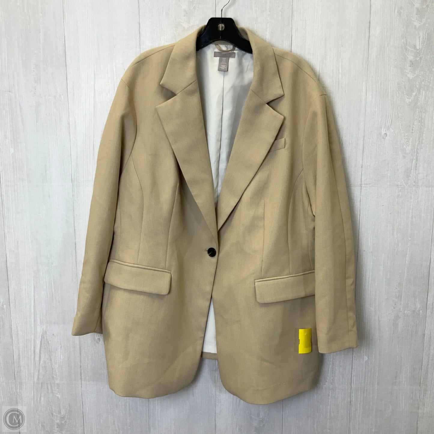 Blazer By H&m In Tan, Size: Xl
